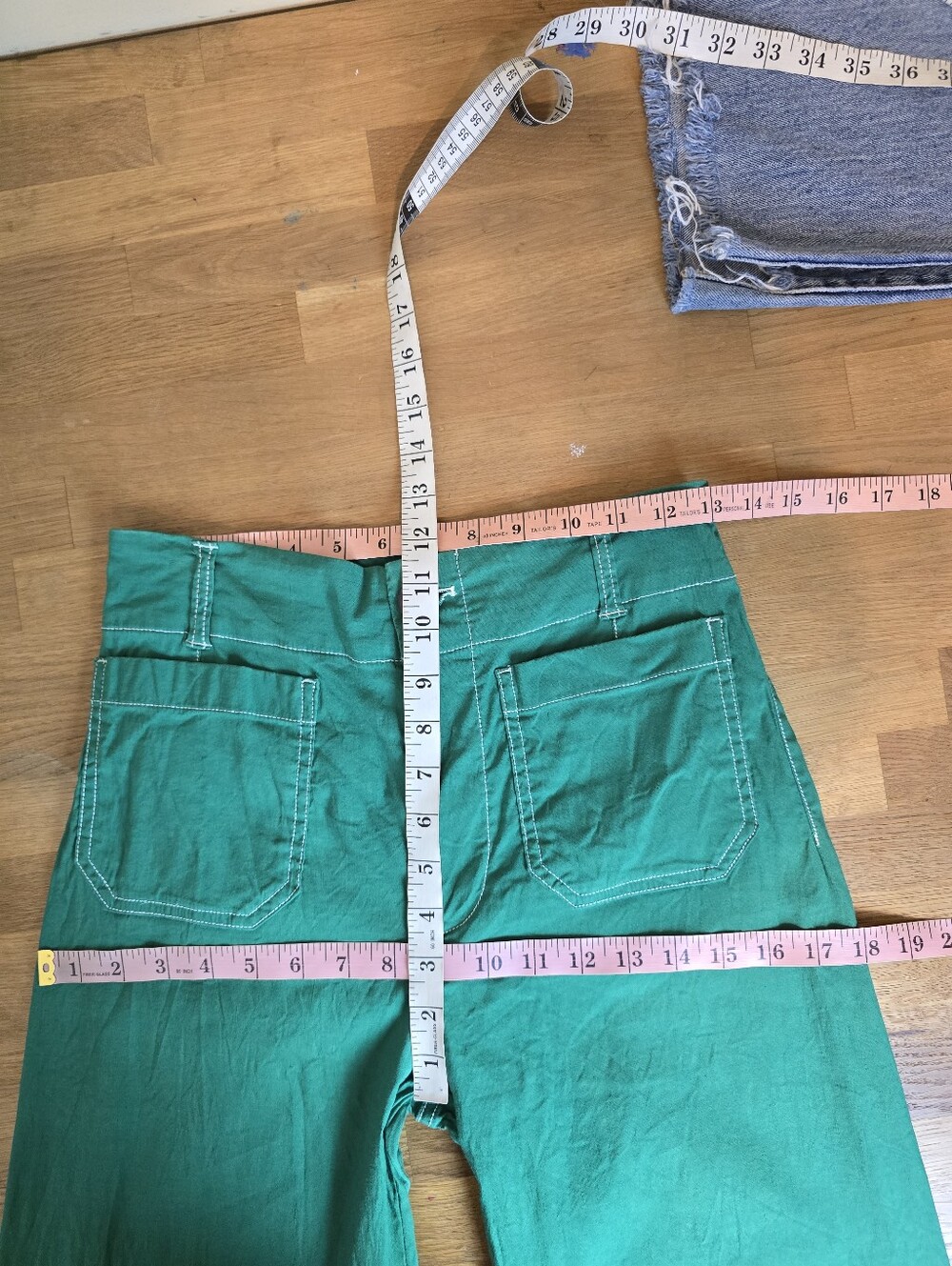 Maeve The Colette Crop Wide-Leg Pants: Contrast-Stitch Edition 25 Magic Fabric - Picture 11 of 13